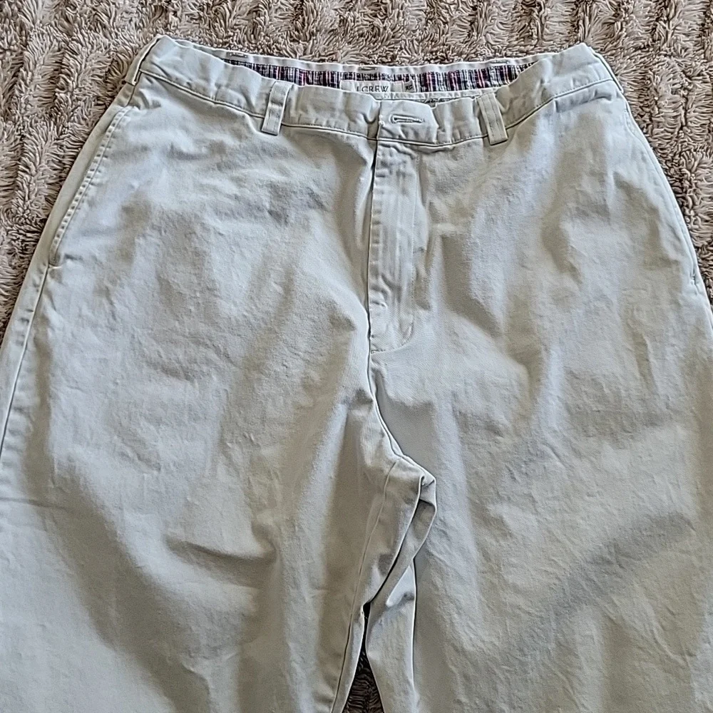 J. Crew Cream Colored Cotton Pants. 36x32